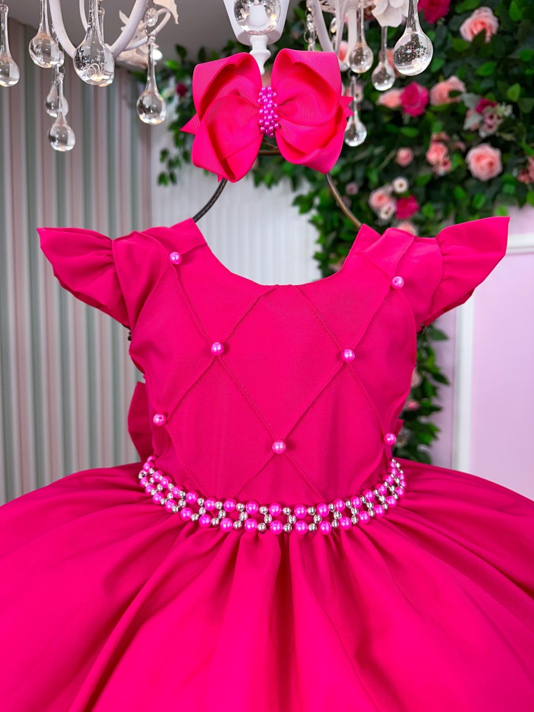 Vestido Ysa Kids Francine Rosa Pink - Festa