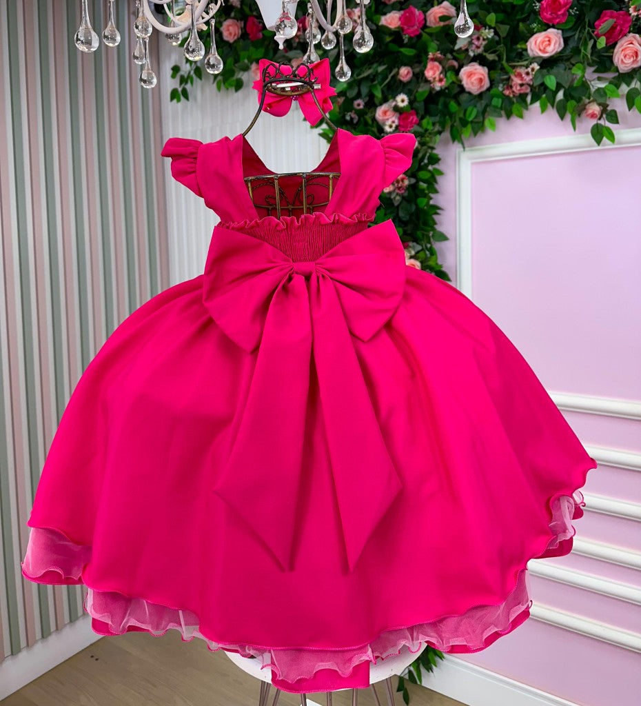Vestido Ysa Kids Francine Rosa Pink - Festa