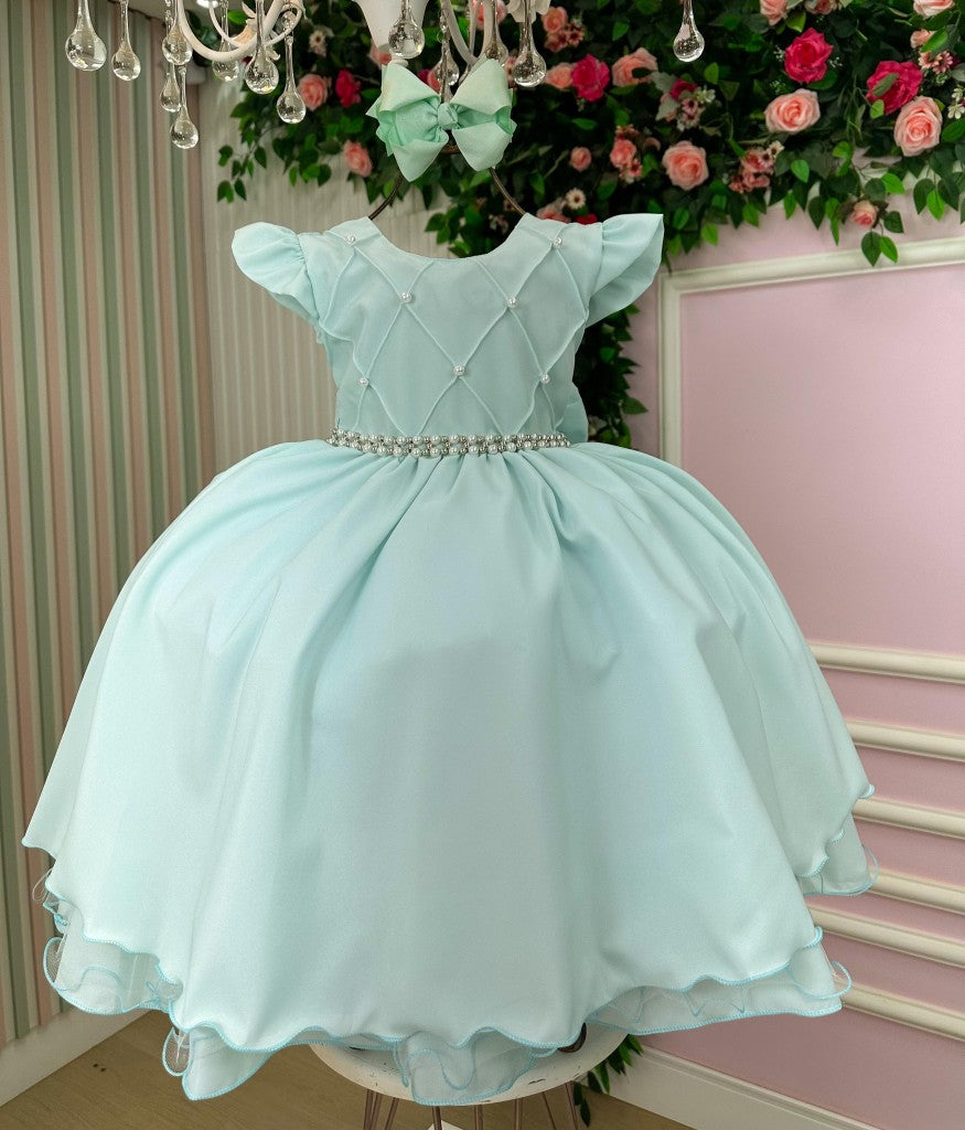 Vestido Ysa Kids Francine Verde Claro - Festa
