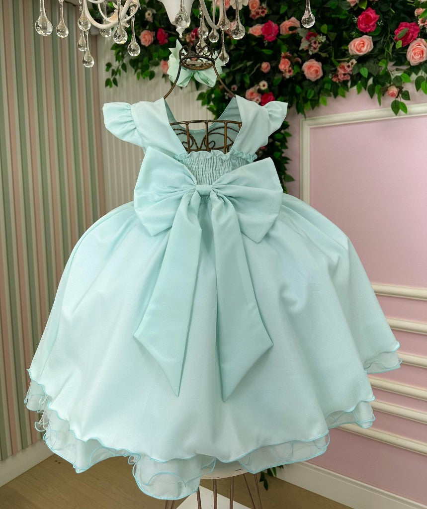 Vestido Ysa Kids Francine Verde Claro - Festa