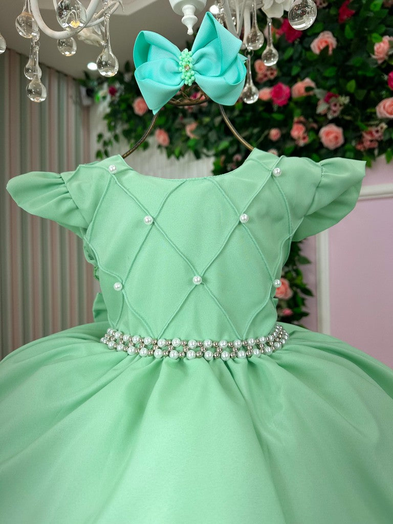 Vestido Ysa Kids Francine Verde Oliva - Festa