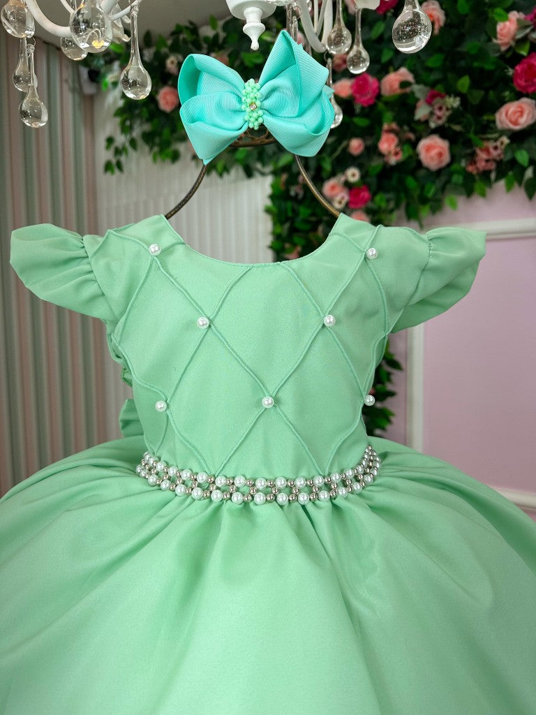 Vestido Ysa Kids Francine Verde Oliva - Festa