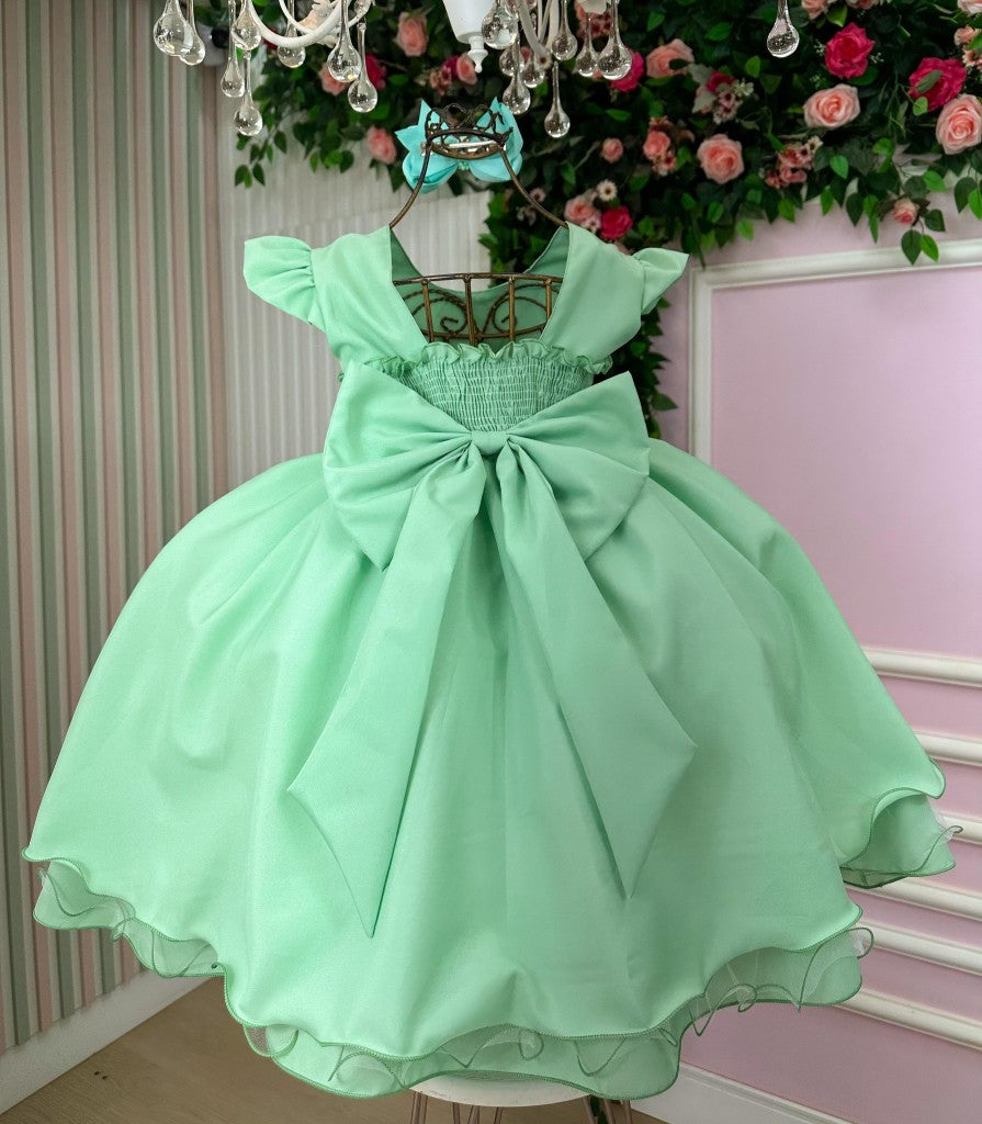 Vestido Ysa Kids Francine Verde Oliva - Festa