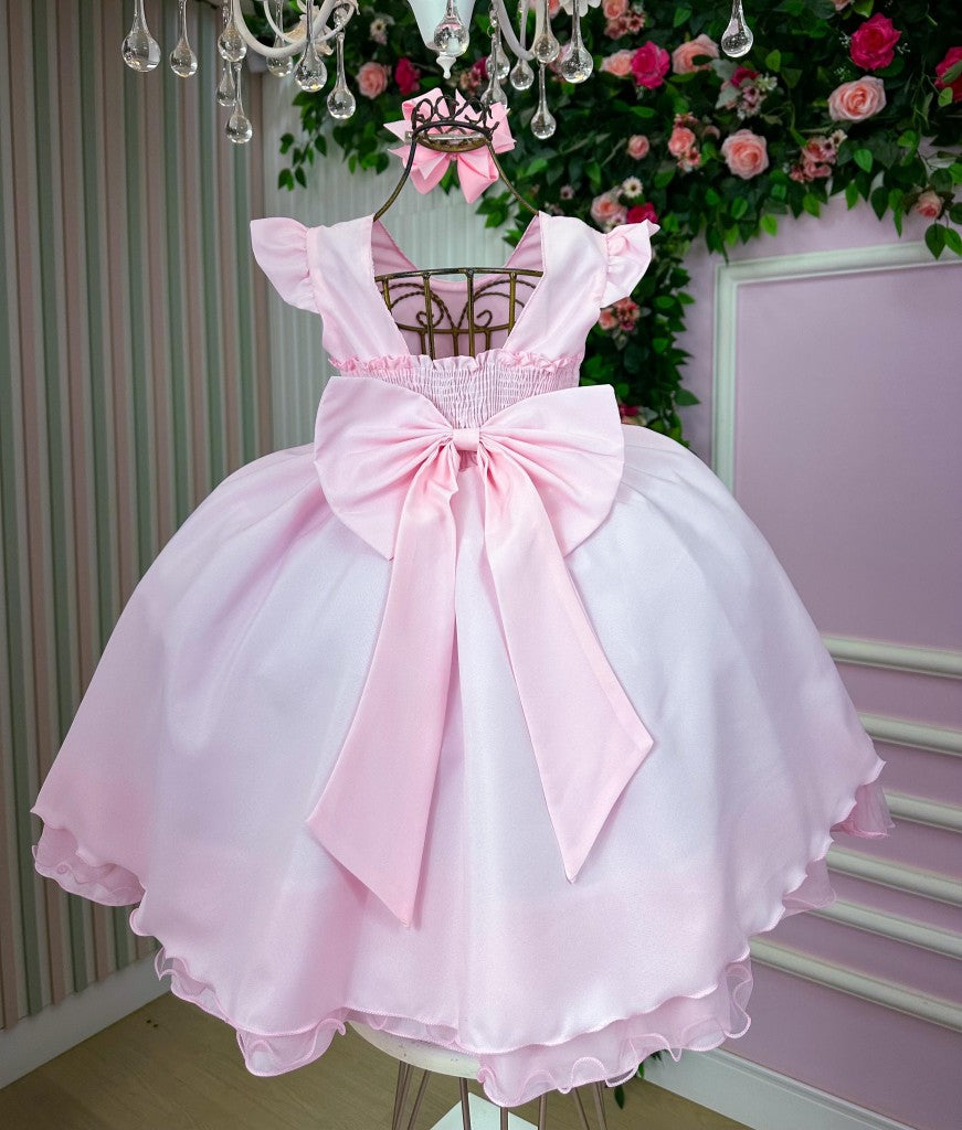Vestido Ysa Kids Francine Rosa Bebe - Festa
