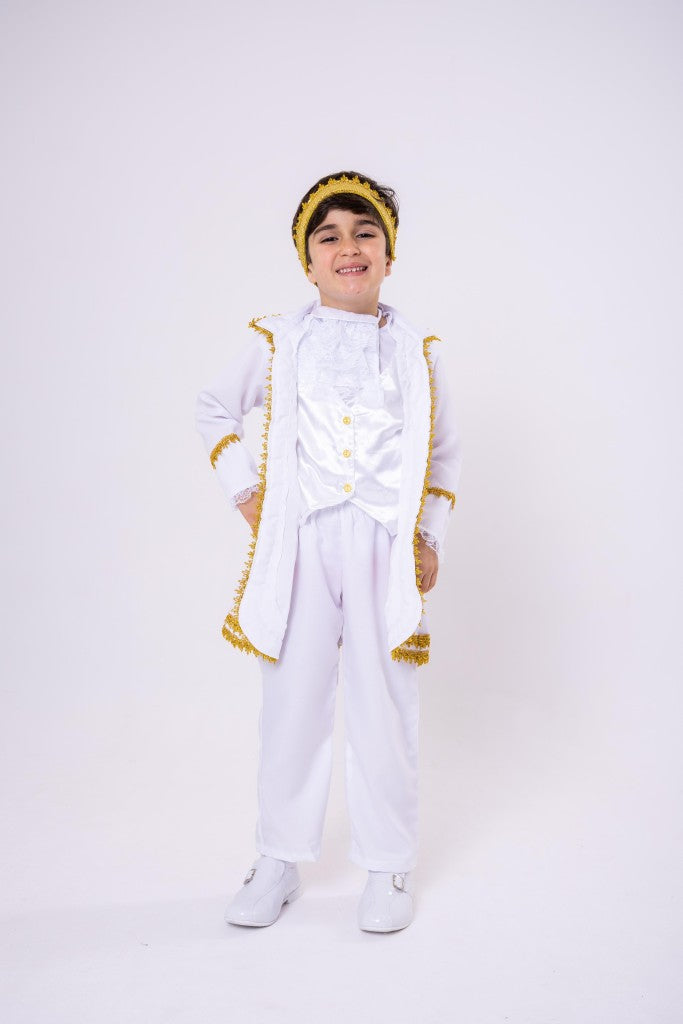 Fantasia Princesa Belli Principe Conde William Branco (FTSPRNCBLPRNCCNWBC)