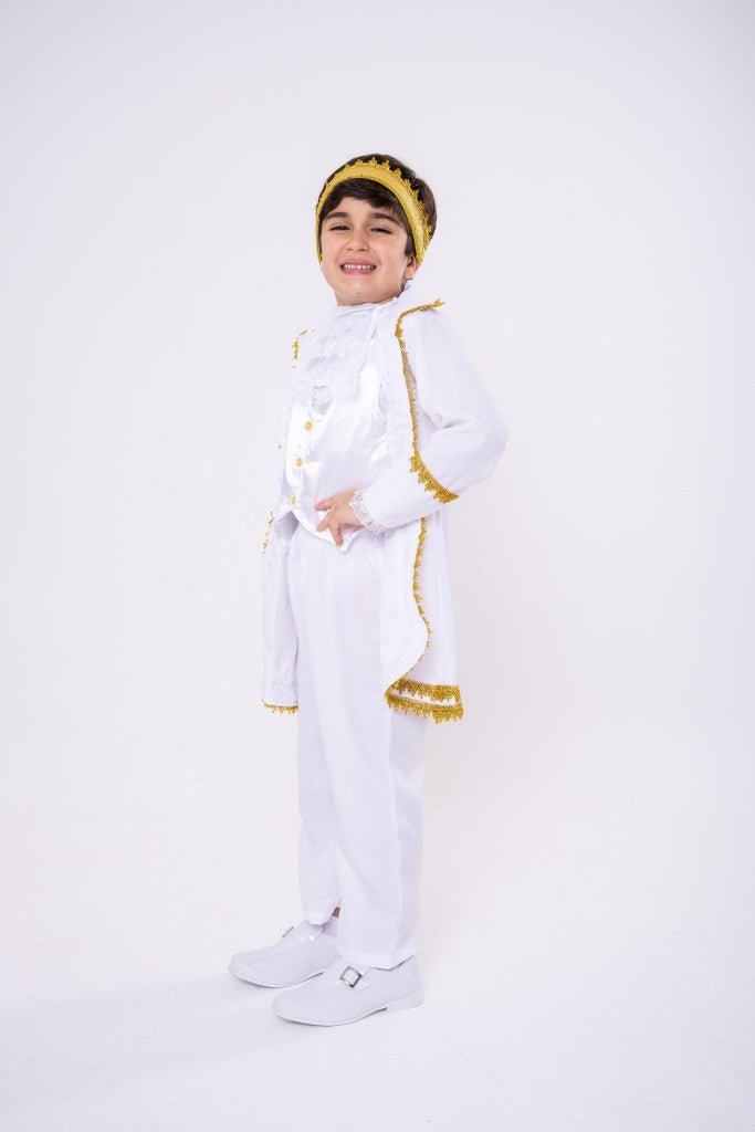 Fantasia Princesa Belli Principe Conde William Branco (FTSPRNCBLPRNCCNWBC)
