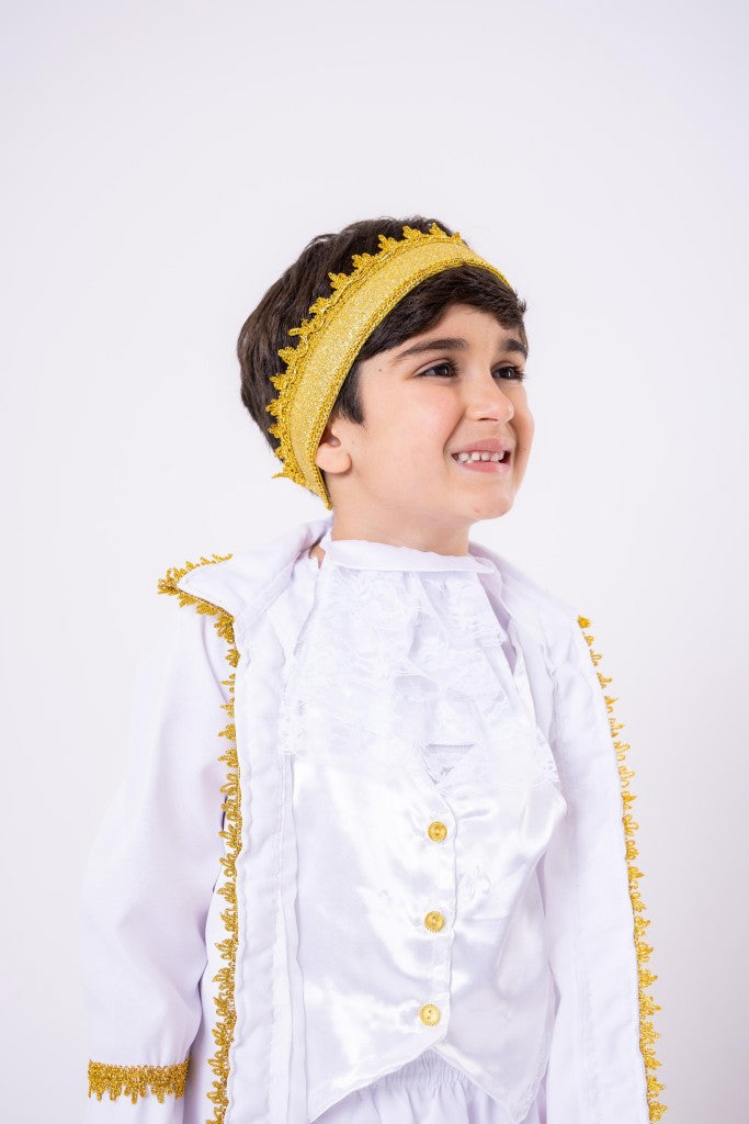 Fantasia Princesa Belli Principe Conde William Branco (FTSPRNCBLPRNCCNWBC)
