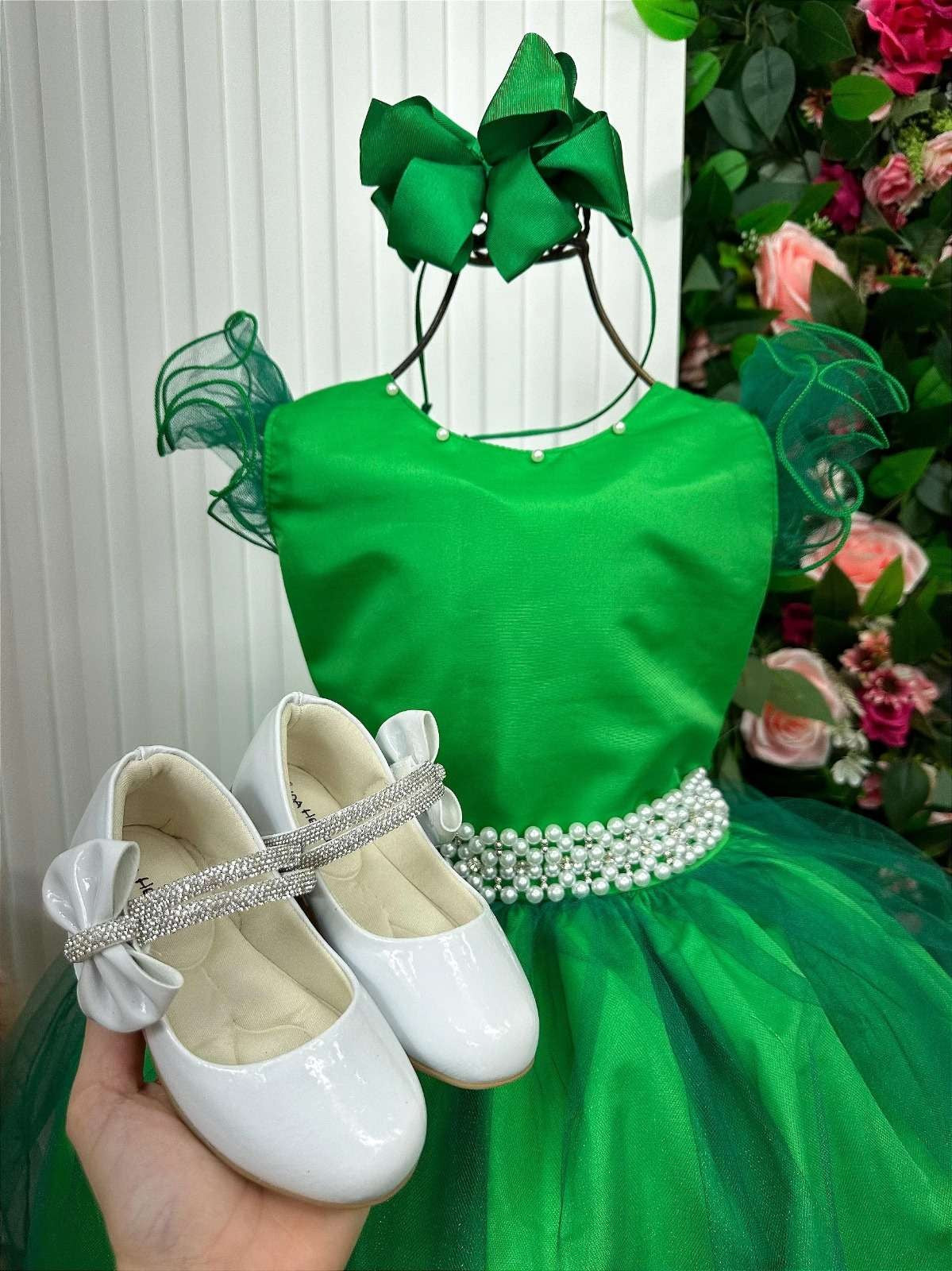 Vestido Marie Longo Amanda Verde Bandeira (VESTMRLNGAMNVRDBND)
