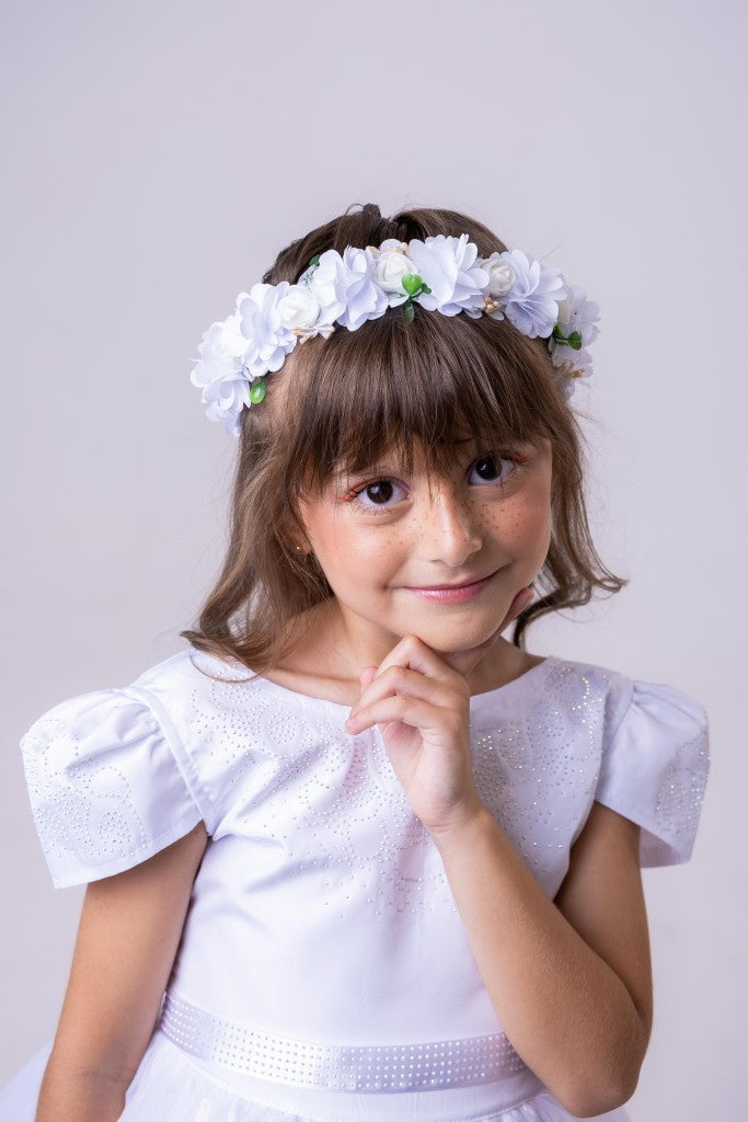 Vestido Enjoy Longo Branco Babadinho (VESTINFENJBRANC)