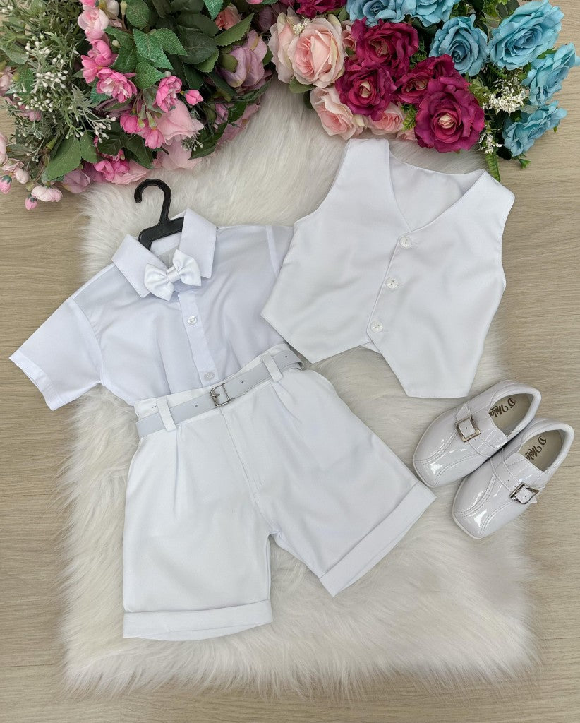 Conjunto Social Miss Cherry Leandro Colete Branco (COSOMICHLECOBR)
