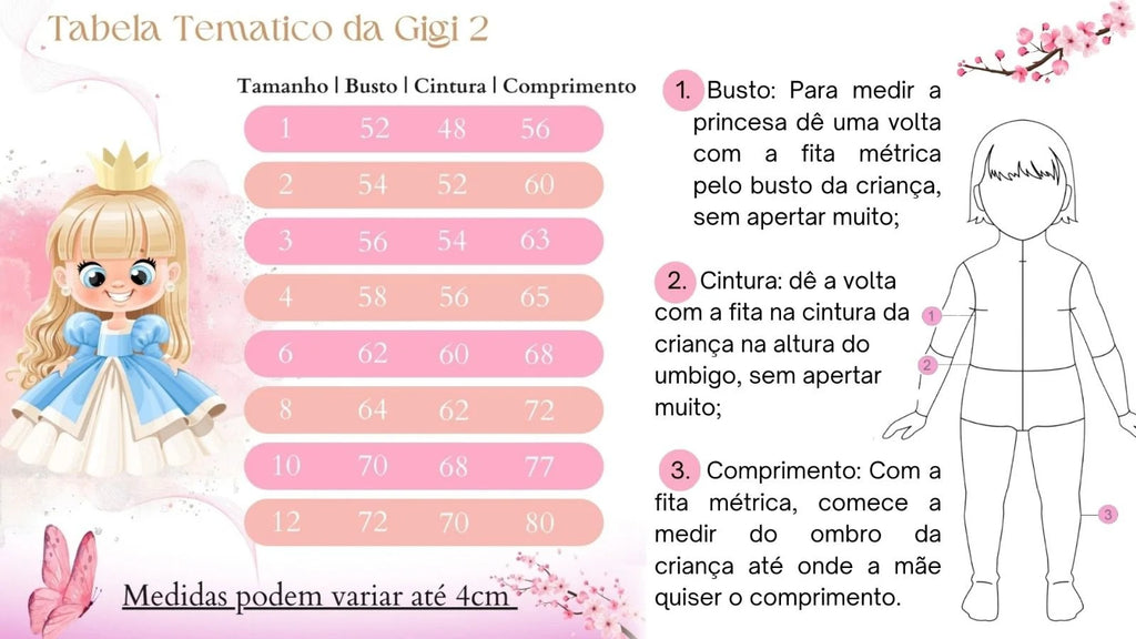 Vestido Infantil Temáticos da Gigi Lilo e Stitch (VESTINFTMCGGLLSTT)