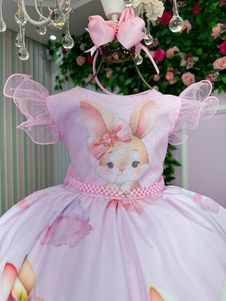 Vestido Marie Coelhinho Rosa Bebe (VESMARICOEROB)