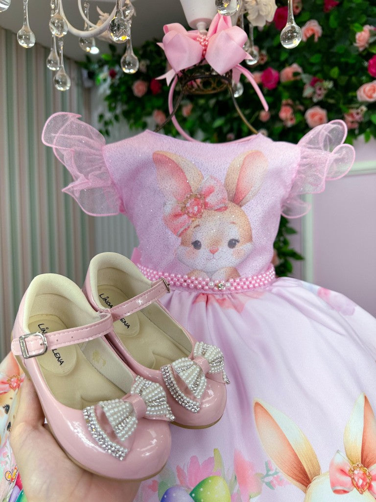 Vestido Marie Coelhinho Rosa Bebe (VESMARICOEROB)