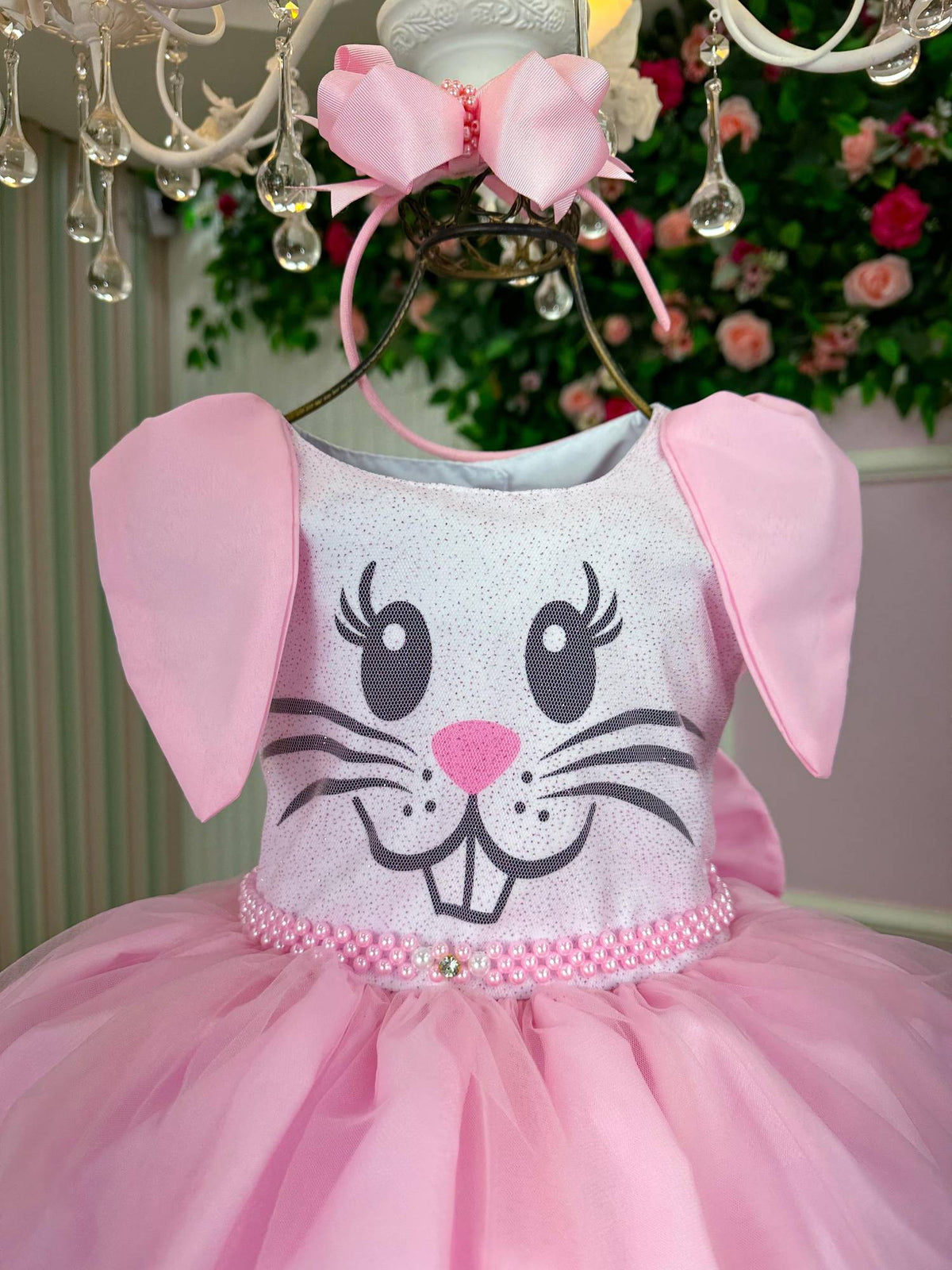 Vestido Marie Tematico Luxo Coelho/Coelhinho Pascoa (VESTMRELXCOLHPSC)