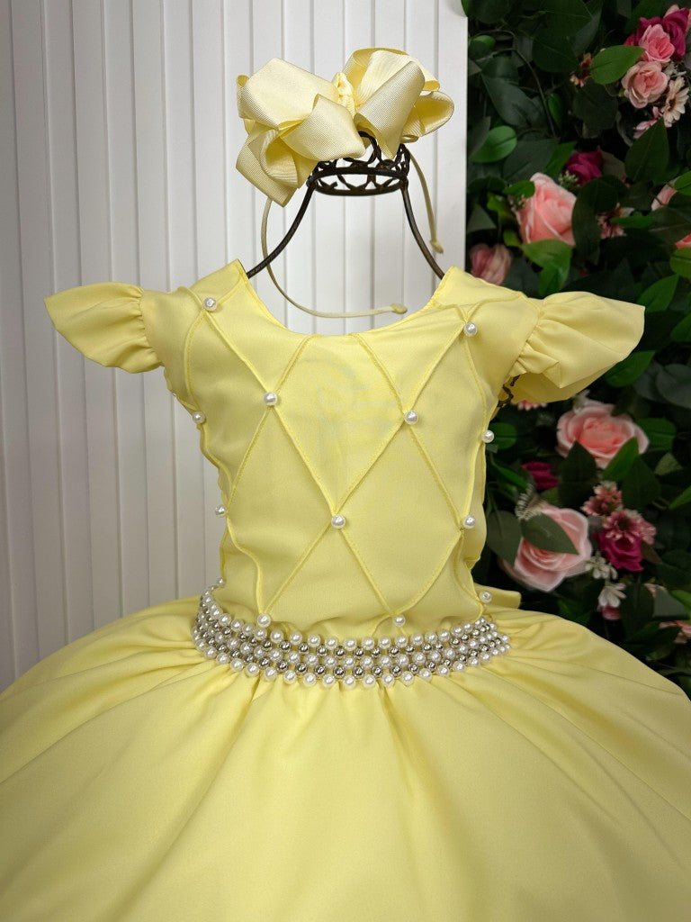 Vestido Ysa Kids Ariane Longo Amarelo (VESTYSAKIARILONAMOU)