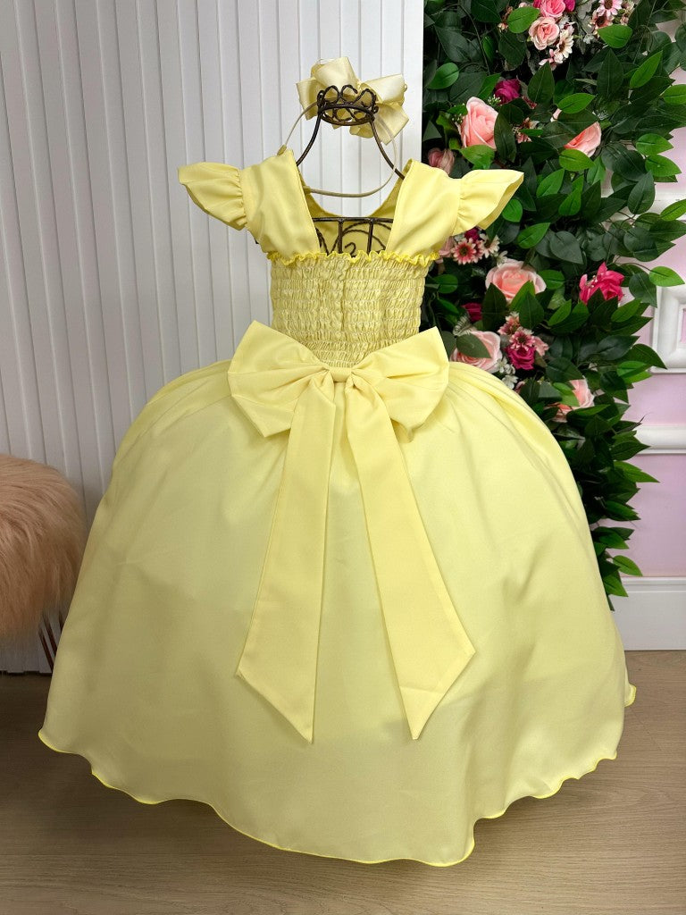 Vestido Ysa Kids Ariane Longo Amarelo (VESTYSAKIARILONAMOU)