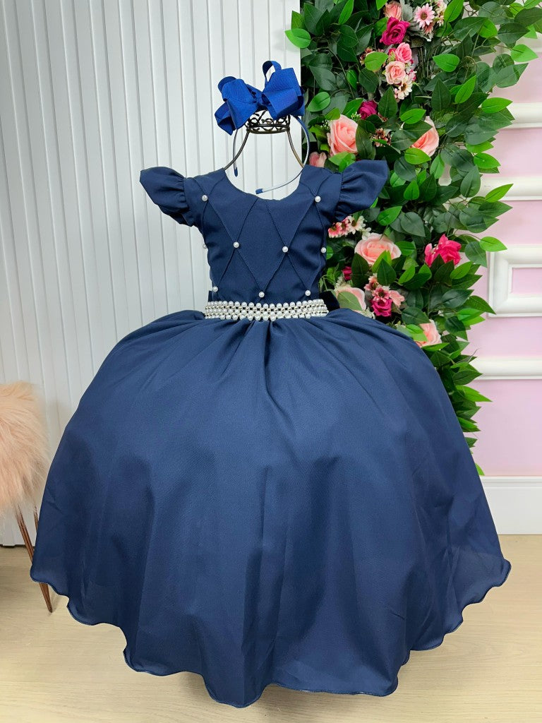 Vestido Ysa Kids Ariane Longo Azul Marinho (VESTYSAKIARILOAZUMAR)
