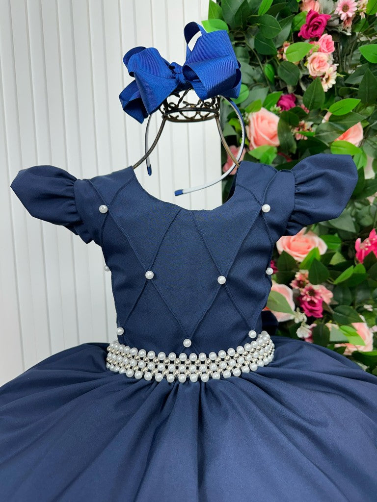 Vestido Ysa Kids Ariane Longo Azul Marinho (VESTYSAKIARILOAZUMAR)