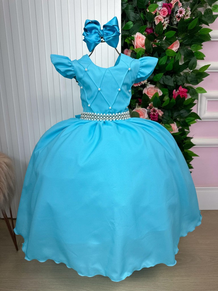 Vestido Ysa Kids Ariane Longo Azul Tifanny (VESYSAKIDARLONAZTI)