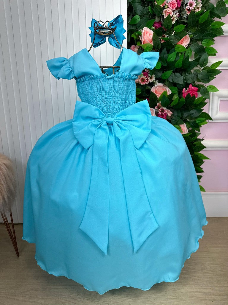 Vestido Ysa Kids Ariane Longo Azul Tifanny (VESYSAKIDARLONAZTI)