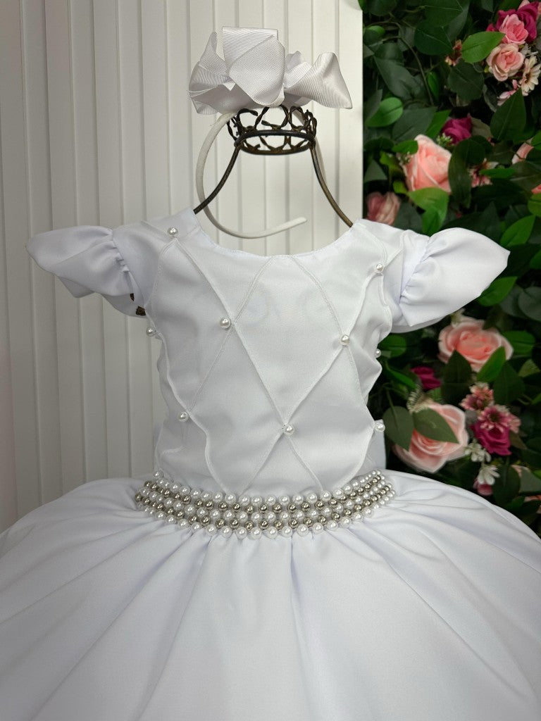 Vestido Ysa Kids Ariane Longo Branco (VESTYSAKIARILONBRA)