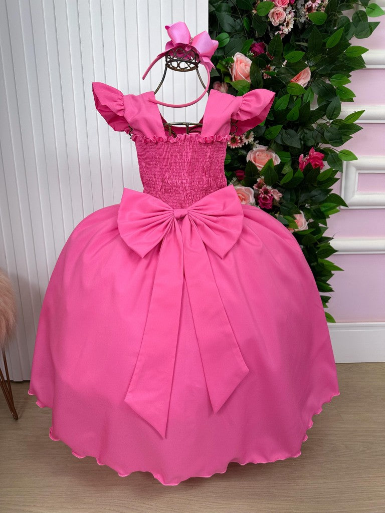Vestido Ysa Kids Ariane Longo Rosa Chiclete (VESYSAKIDARLONROCH)