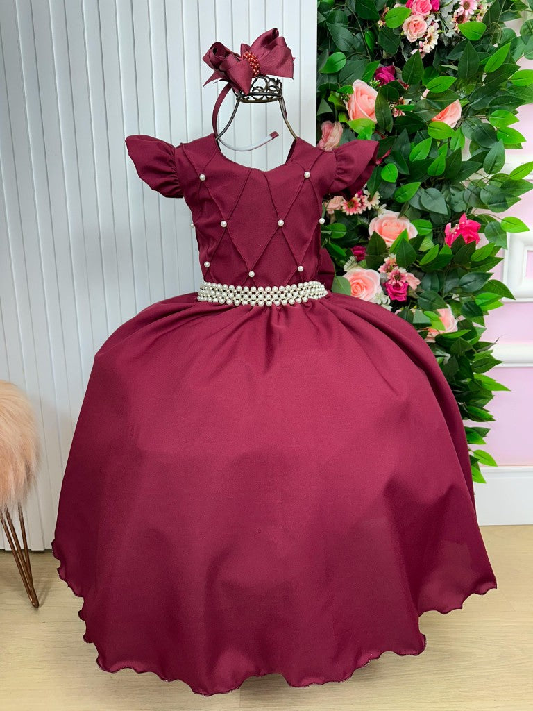 Vestido Ysa Kids Ariane Longo Marsala (VESTYSKDARNNGMSRL)