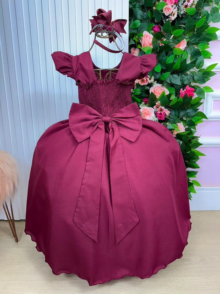 Vestido Ysa Kids Ariane Longo Marsala (VESTYSKDARNNGMSRL)