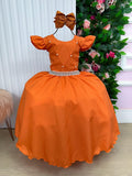 Vestido Ysa Kids Ariane Longo Terracota (VESTYSAKIDARILONTERRA)