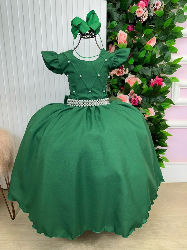 Vestido Ysa Kids Ariane Longo Verde Esmeralda (VESTYSKDIARNLGVRDEMRD)