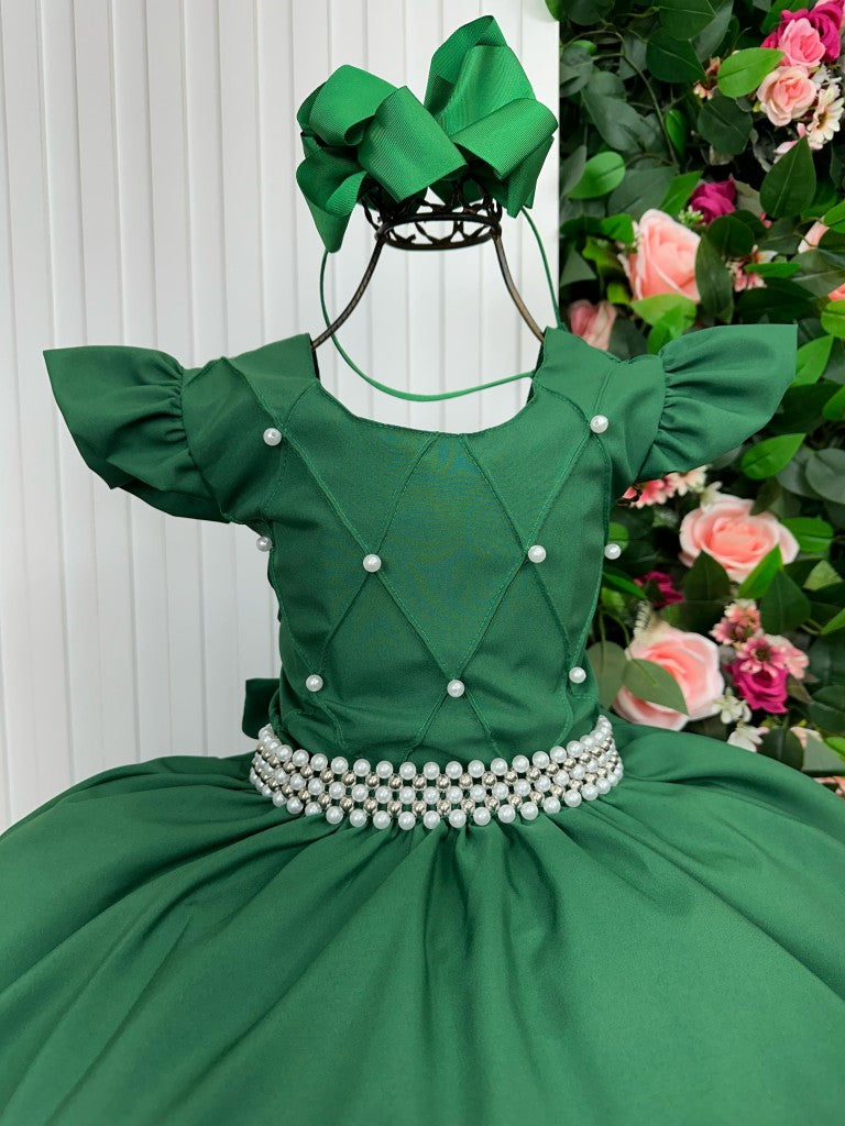 Vestido Ysa Kids Ariane Longo Verde Esmeralda (VESTYSKDIARNLGVRDEMRD)