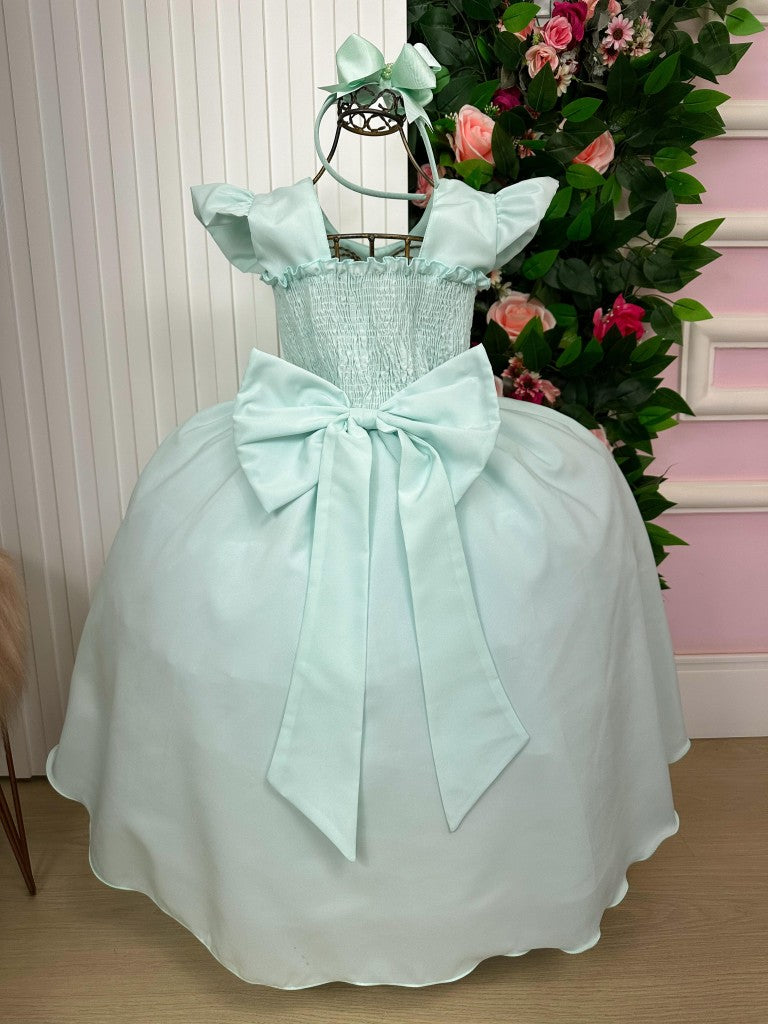 Vestido Ysa Kids Ariane Longo Verde Porto Fino (VESTYSKDSARNLNGVRD)