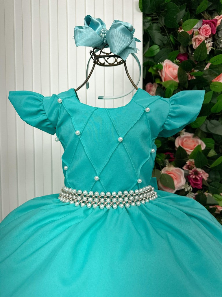 Vestido Ysa Kids Ariane Longo Verde Tifanny (VESTYSKDARLVRDTFNY)