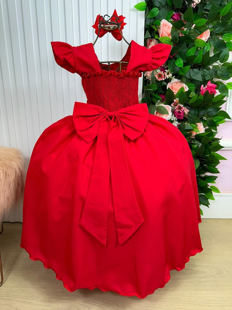 Vestido Ysa Kids Ariane Longo Vermelho (VESTYSKDSARNLGNVERM)