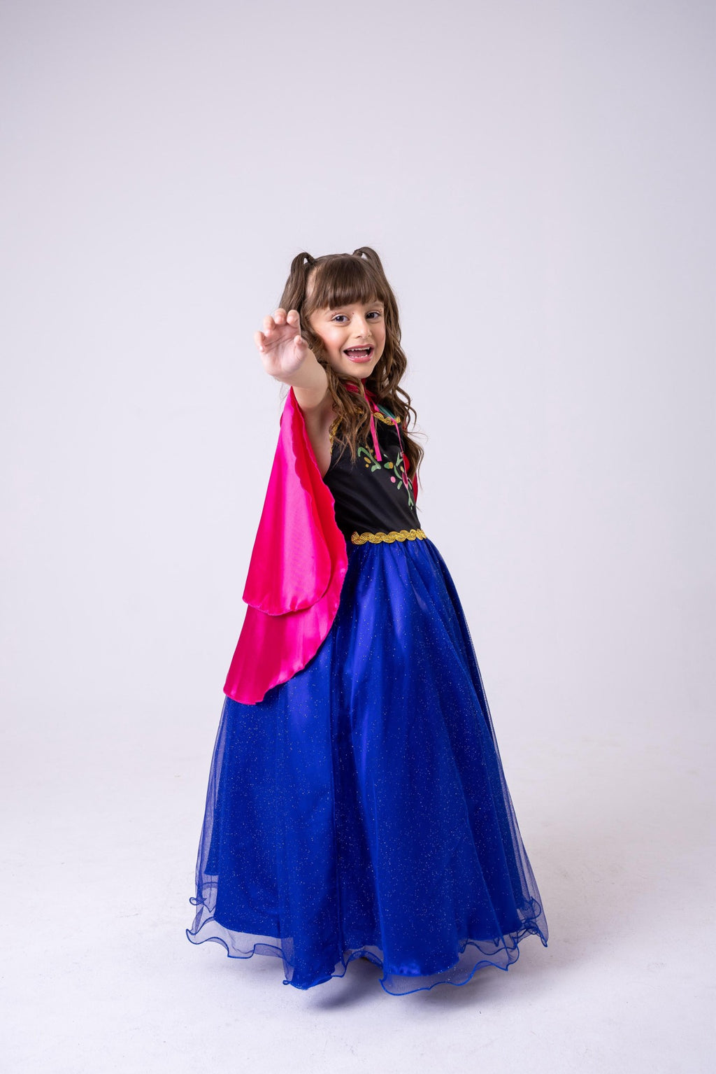Fantasia Princesa Belli Longa Princesa Gelo + Capa Pink (FANTPRNBLLANAFR)