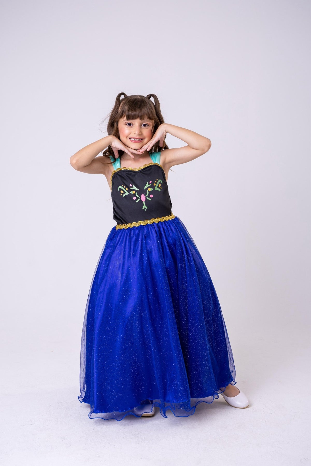 Fantasia Princesa Belli Longa Princesa Gelo + Capa Pink (FANTPRNBLLANAFR)
