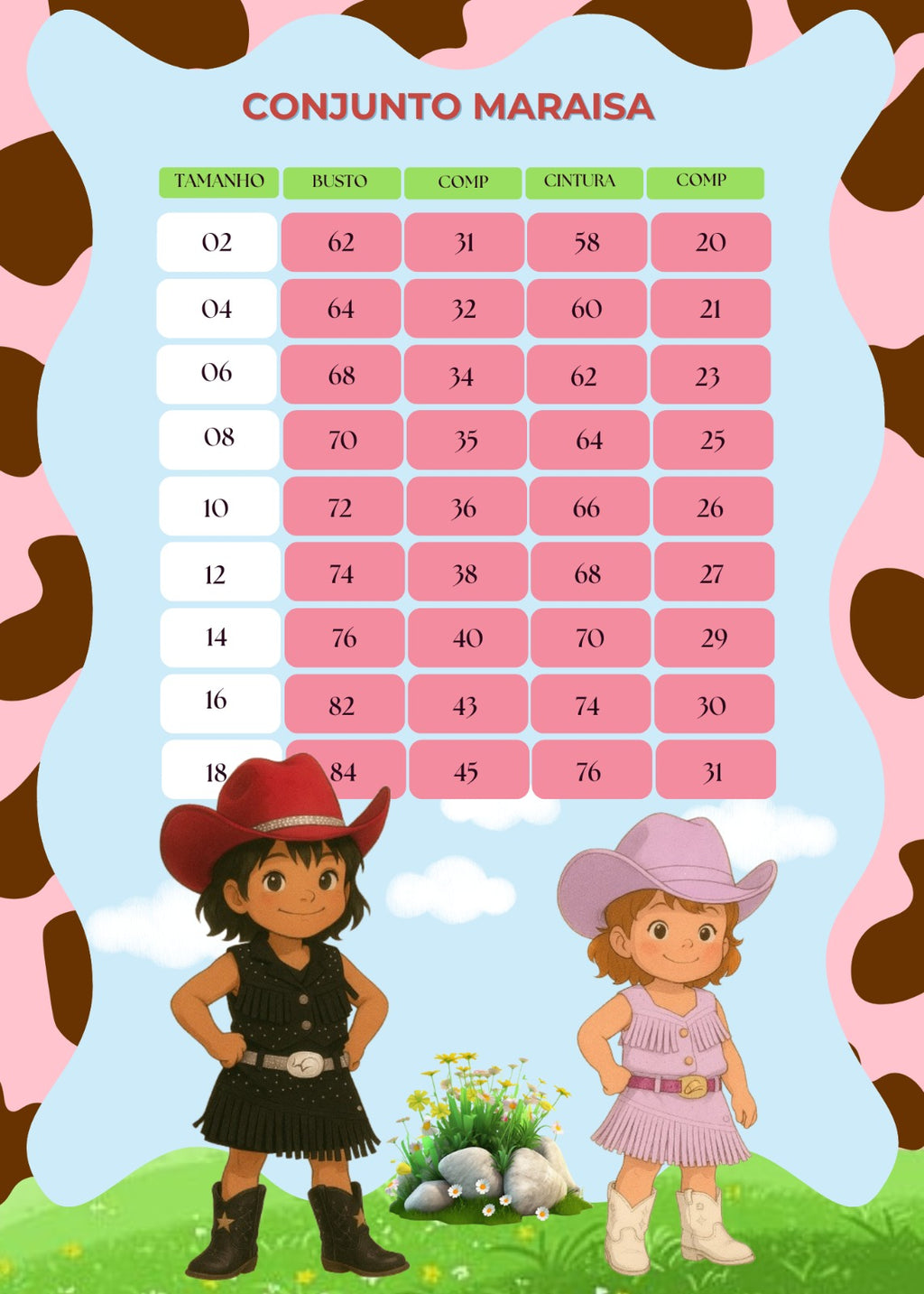 Conjunto Blogueirinha Boiadeira Maraisa Rosa (CUNJBLOGBOADRMRSRS)