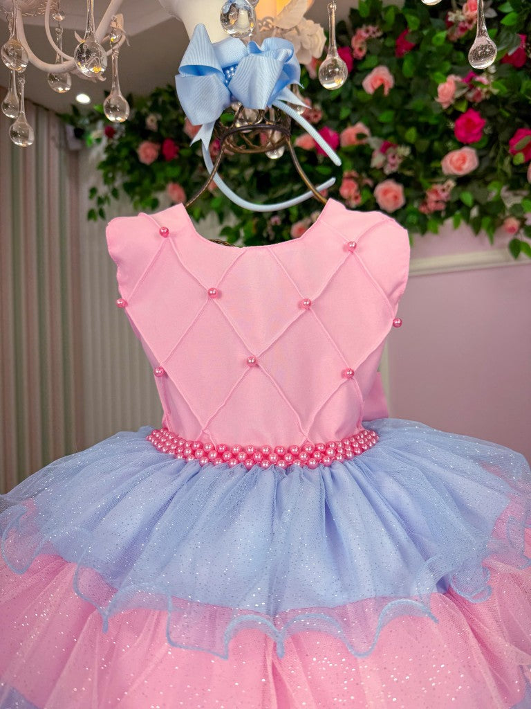 Vestido Ysa Kids Lauren Rosa - Colorido - Candy (VESTYSKLRRS)