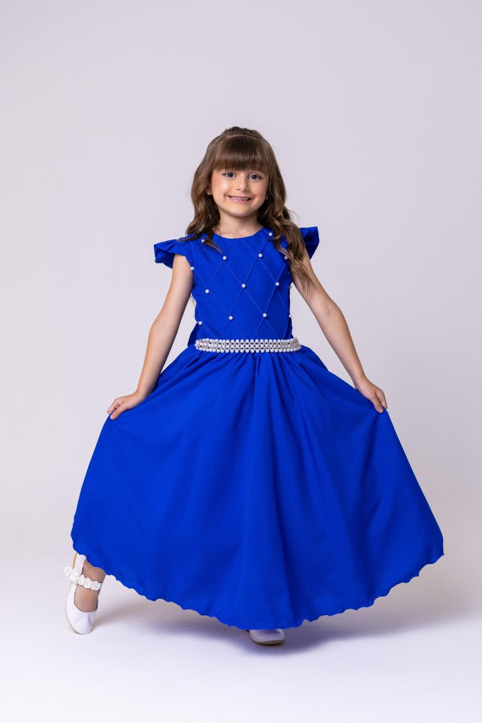 Vestido Ysa Kids Ariane Longo Azul Royal (VESTYSAKIDARILONAZROY)