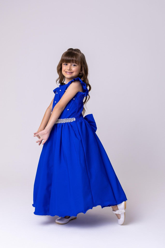 Vestido Ysa Kids Ariane Longo Azul Royal (VESTYSAKIDARILONAZROY)