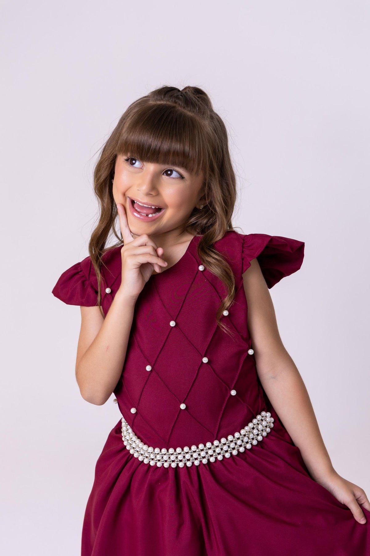 Vestido Ysa Kids Ariane Longo Marsala (VESTYSKDARNNGMSRL)