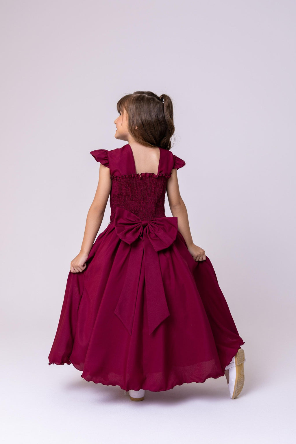 Vestido Ysa Kids Ariane Longo Marsala (VESTYSKDARNNGMSRL)