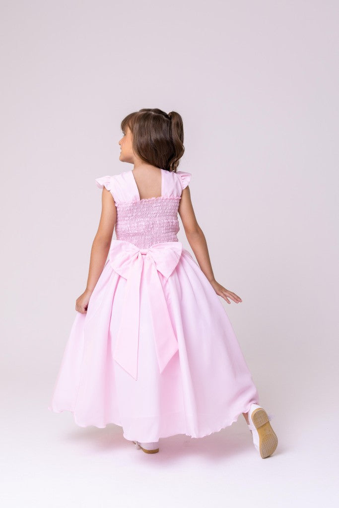 Vestido Ysa Kids Ariane Longo Rosa Bebe (VESTYSKIDARNLNGRSBB)