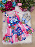 Vestido Temáticos Ysa Kids Stitch Rosa (VESTTMTCYSKDSTTRS)
