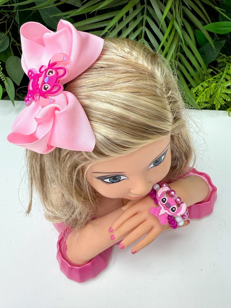 Laço Belli Tematico Angel + Pulseira Rosa (LCOBLLTMTCSTCRS)