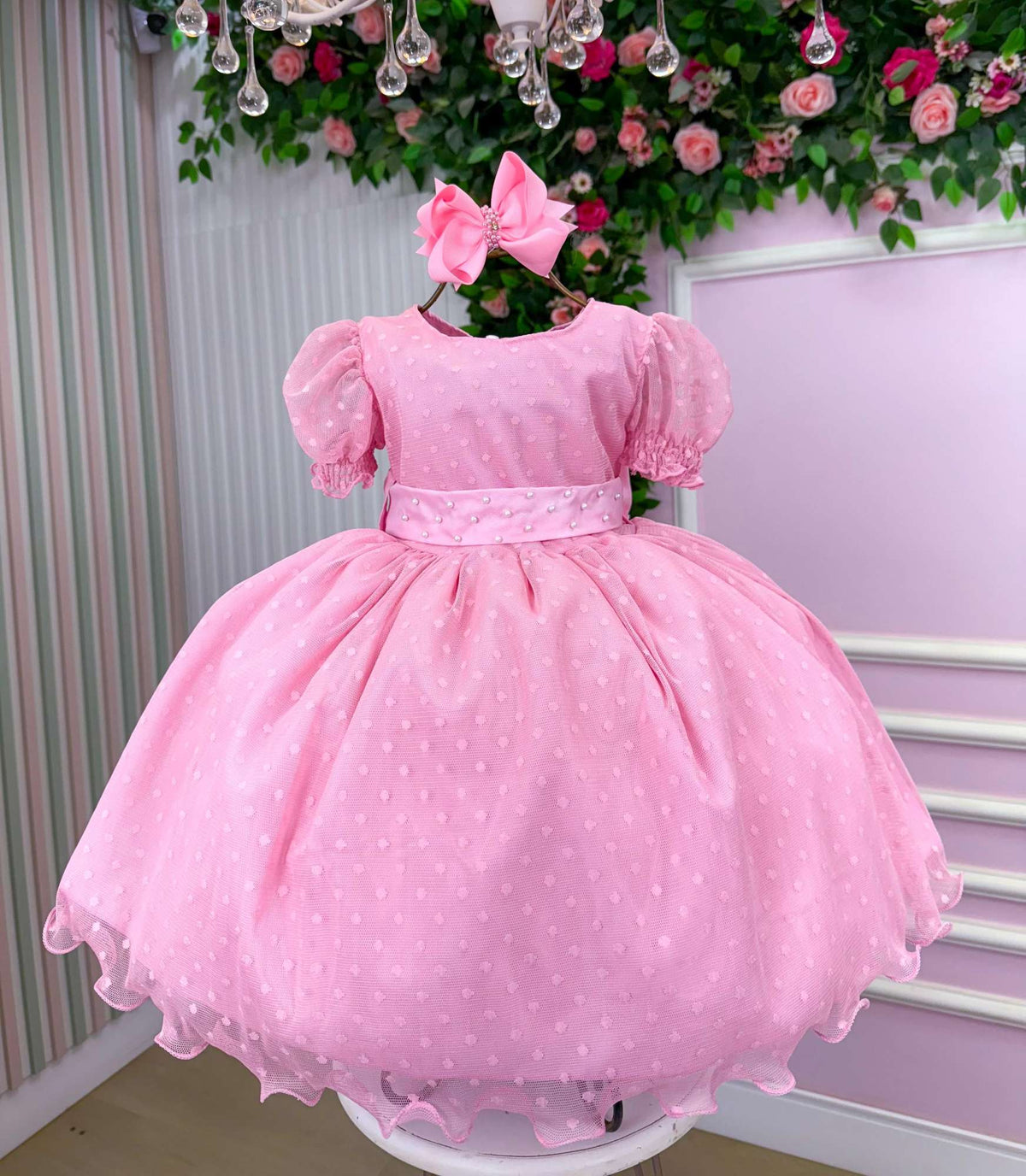 Vestido Marie Rosa Bebe Bolinhas (VESTMARIERSBBBLNHS)