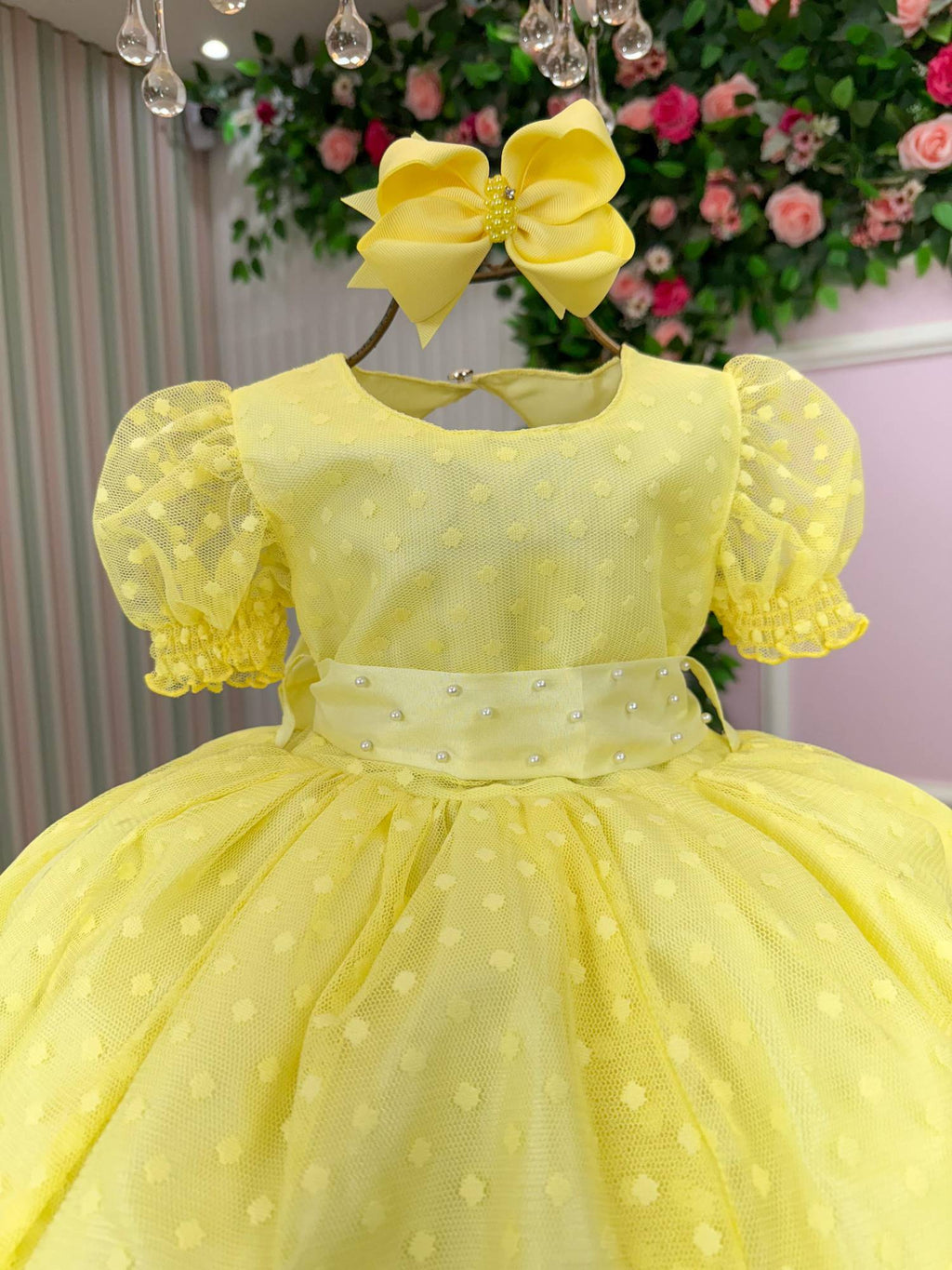 Vestido Marie Amarelo Bolinhas (VESTMARIEAMRLBLNHS)