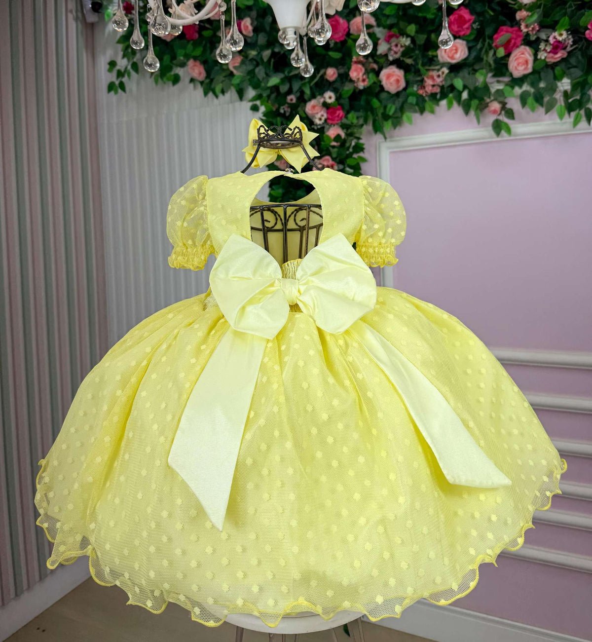 Vestido Marie Amarelo Bolinhas (VESTMARIEAMRLBLNHS)