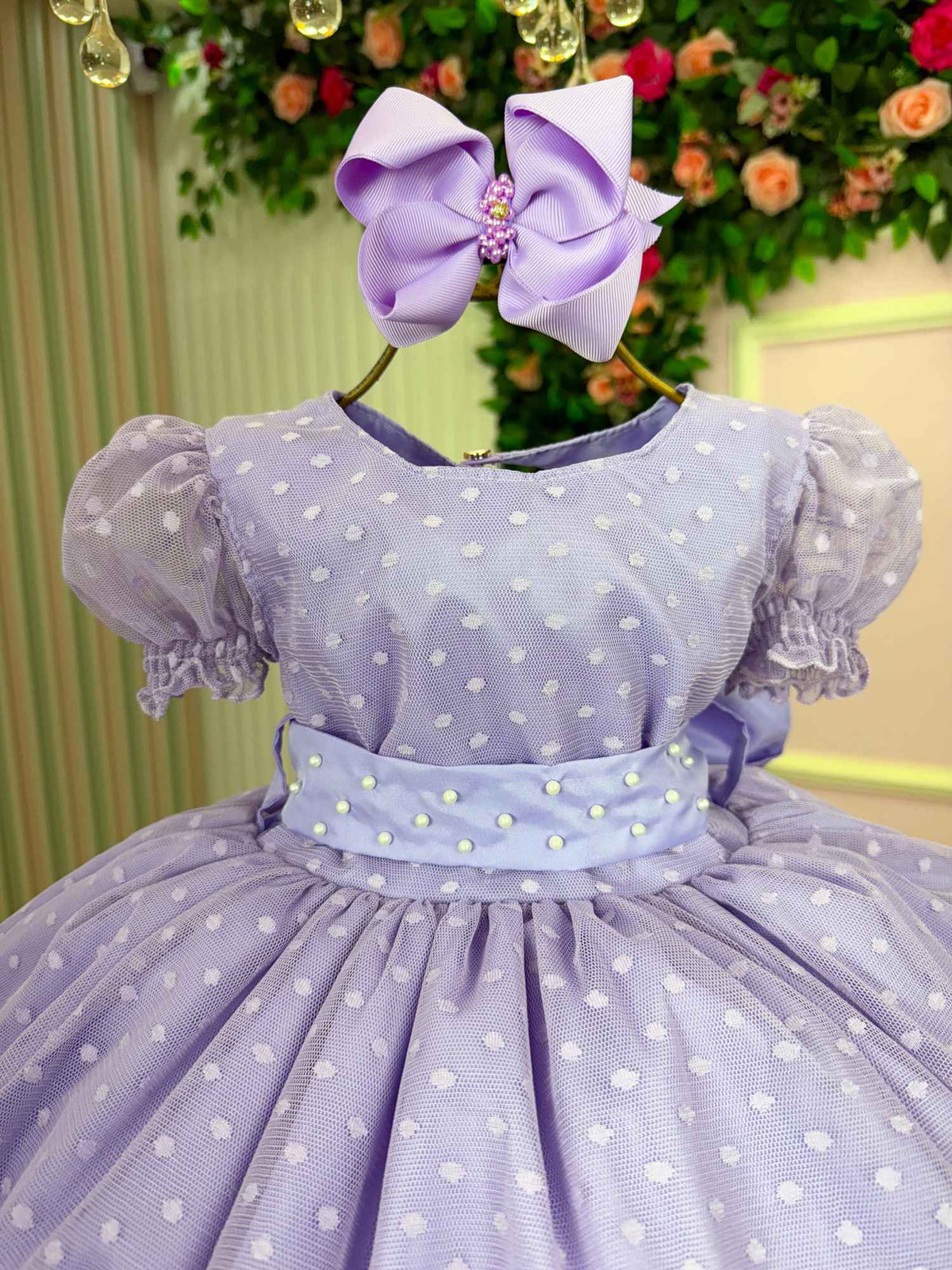 Vestido Marie Lilás Bolinhas (VESTMRIELISBLNHSS)