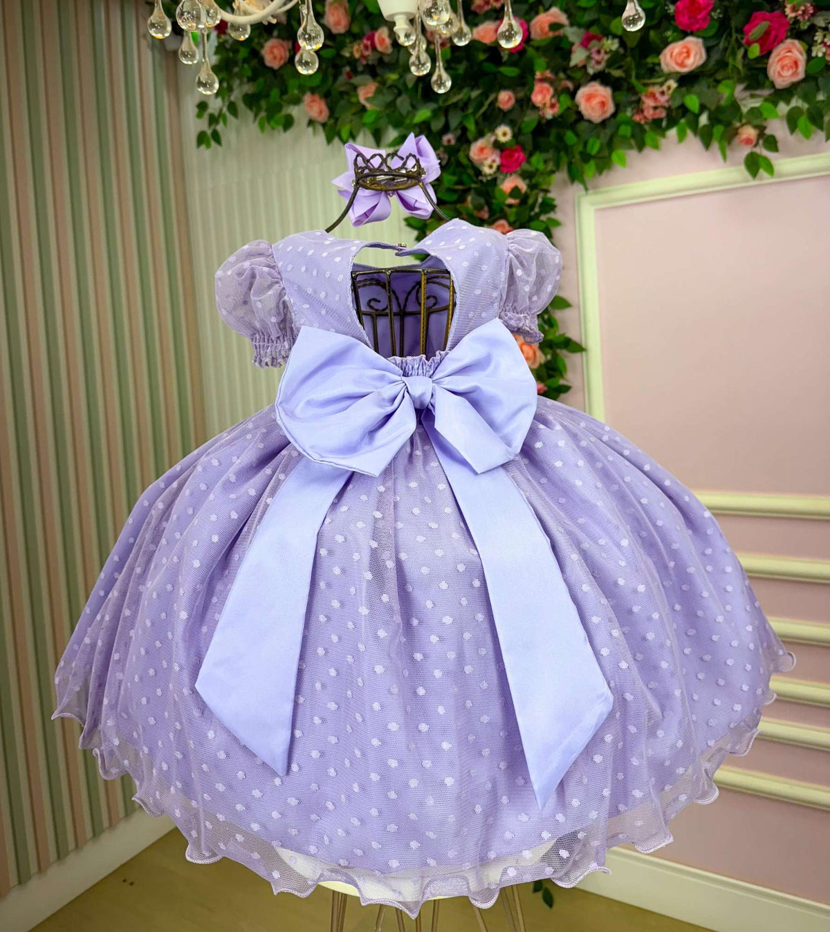 Vestido Marie Lilás Bolinhas (VESTMRIELISBLNHSS)
